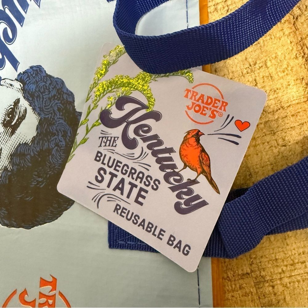 NWT Trader Joe’s Kentucky Reusable Grocery Tote Bag - Picture 6 of 9